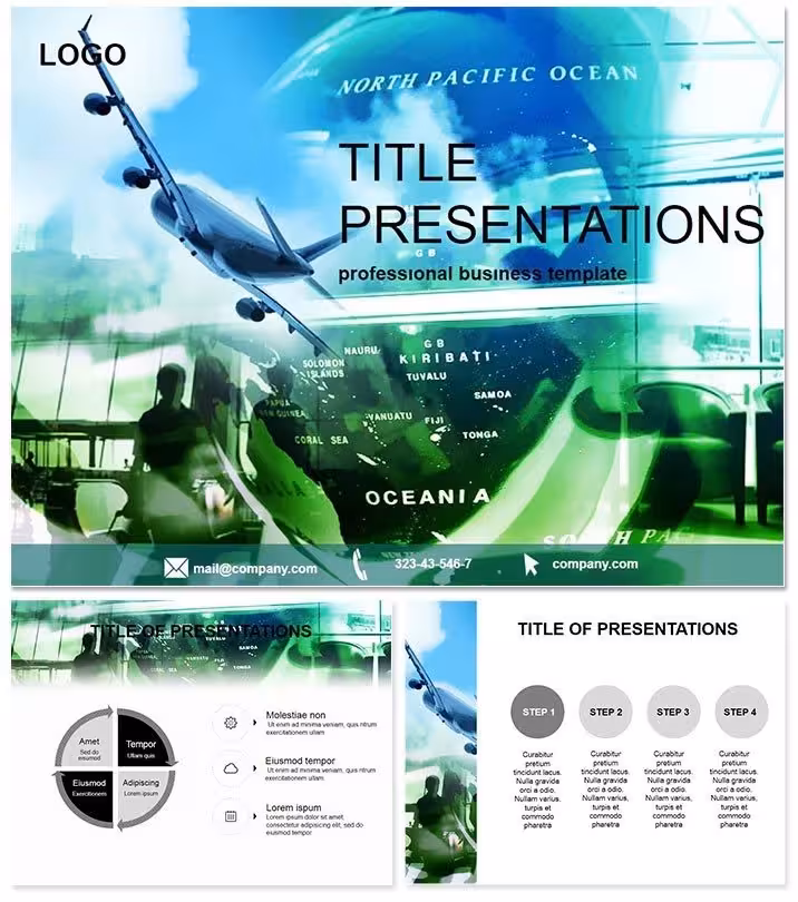 Airport Terminal Travel PowerPoint Template