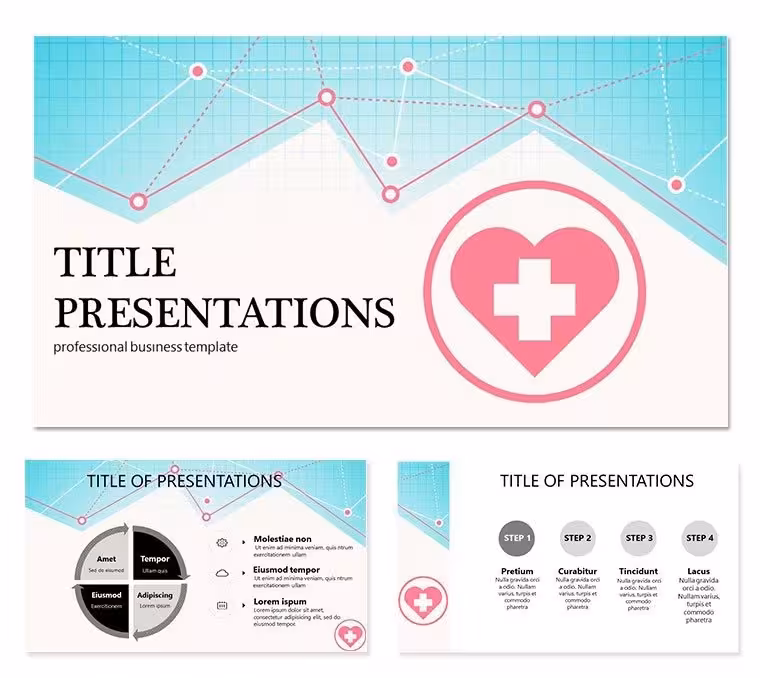 Heart Rhythms PowerPoint Template - Medicine Presentation