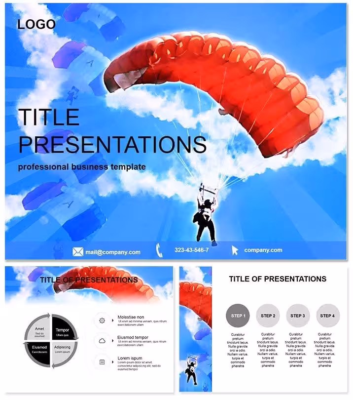 Skydiving Adventures PowerPoint Template