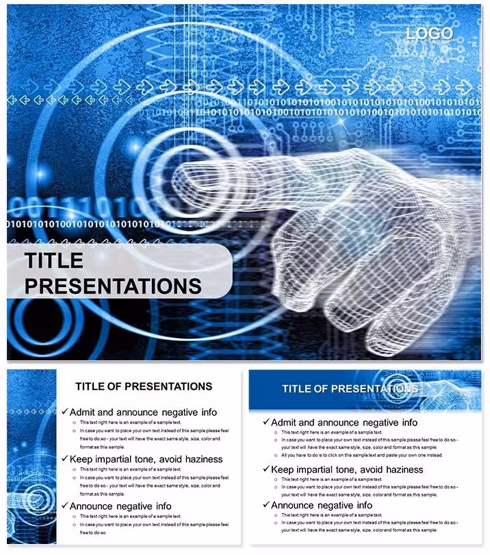 Simulated Hand Keynote Template: Creative Touch Designs
