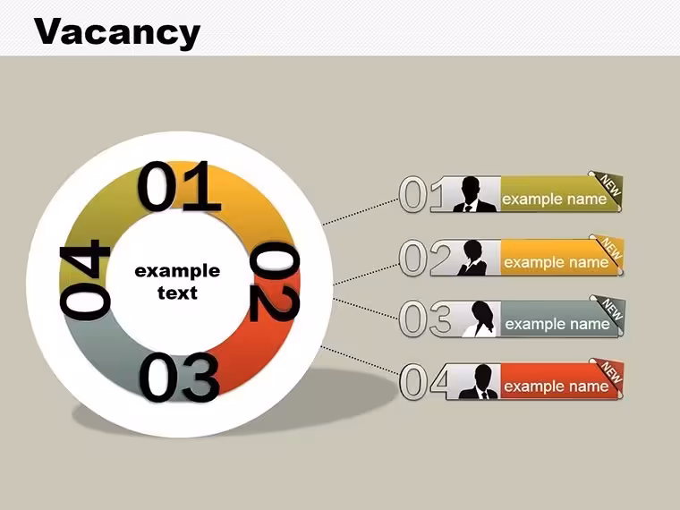 Professional Vacancy Charts Keynote Template
