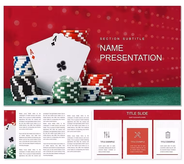 Poker Rules Keynote Template - Casino-Style Slides