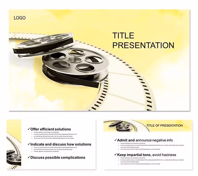 Reel of Film Keynote Diagram Template