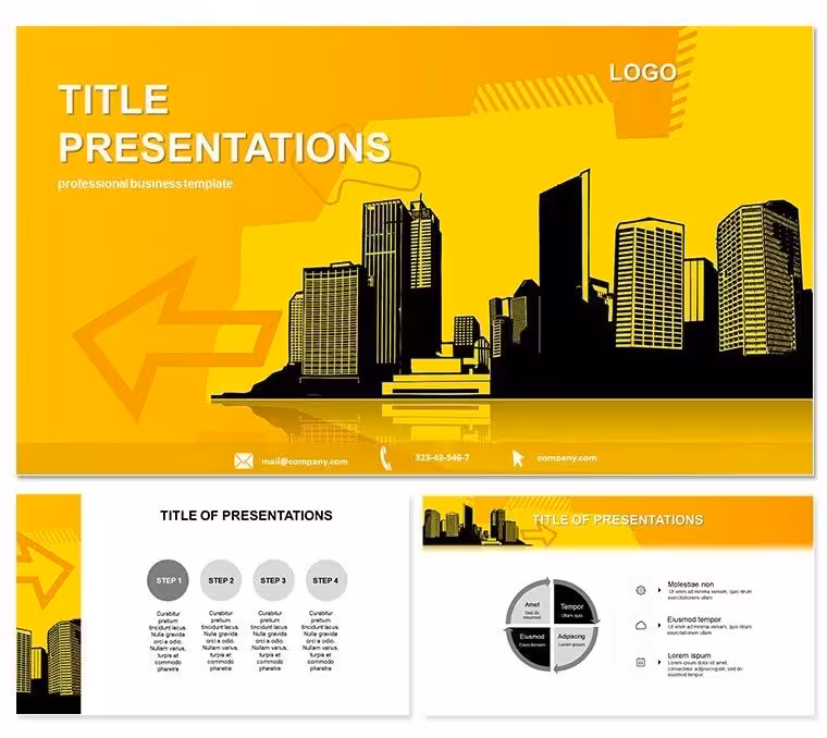 Vector Industrial City Keynote Template