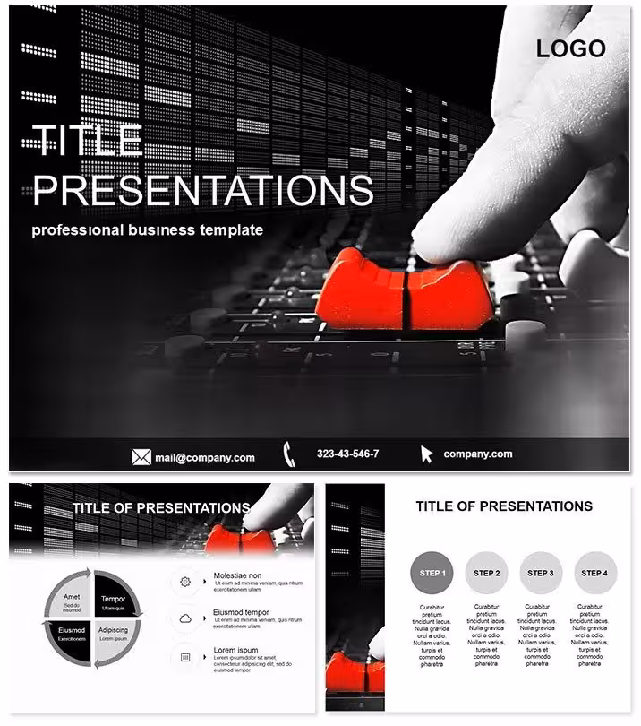 Dynamic Recording Studio PowerPoint Template