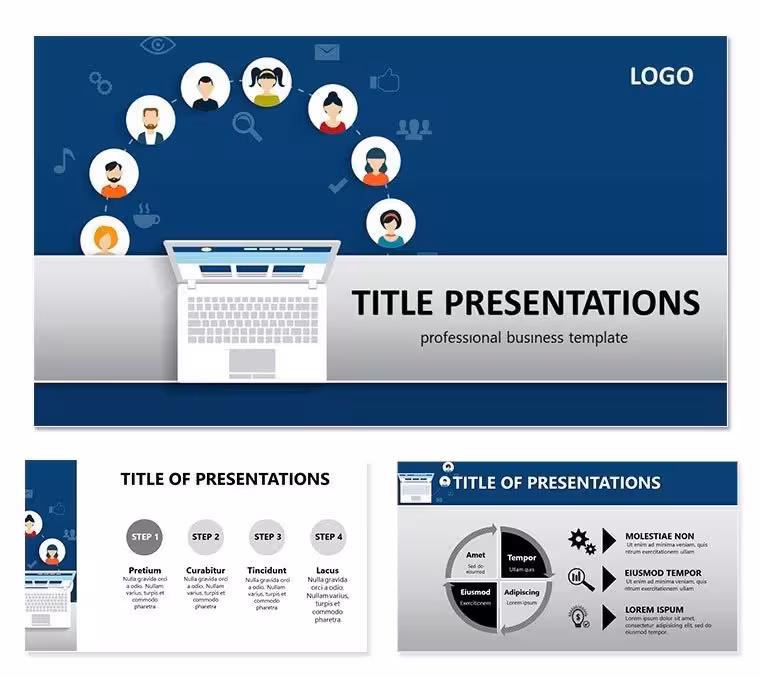 Social Media Analytics Keynote templates