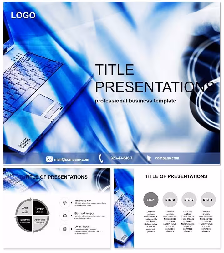 Notebook Computing PowerPoint Template