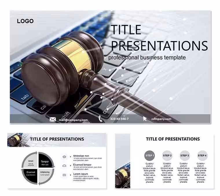 Cloud Law PPT Template: Legal Cloud Visuals