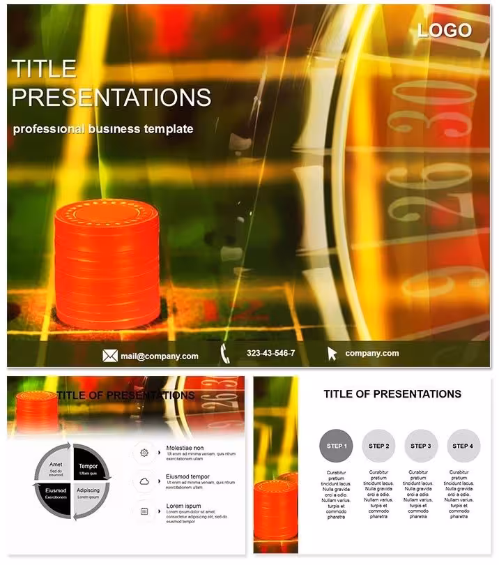 Exciting Roulette Game PowerPoint Template