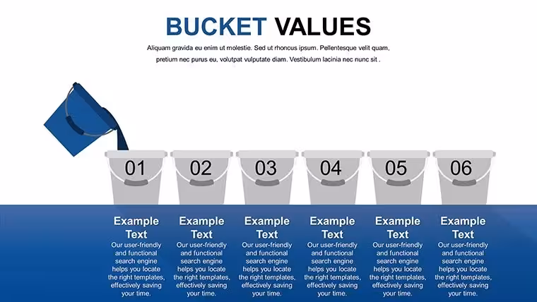 Bucket Creative Keynote Charts - Editable Keynote | ImagineLayout
