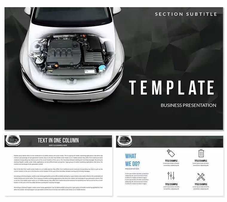 Auto Repair - Diagnostics Keynote templates