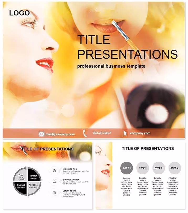 Makeup Lessons PowerPoint Template