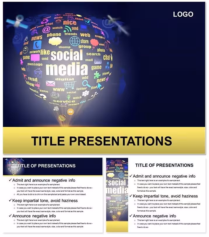 Social Media PowerPoint Template: Marketing Boost