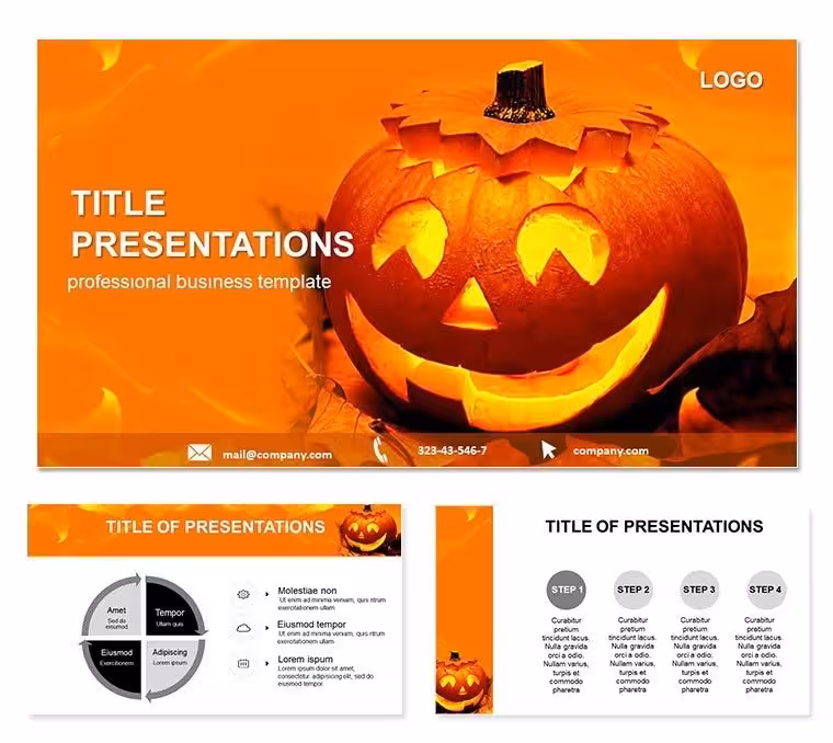 Vintage Halloween Fun PowerPoint Templates