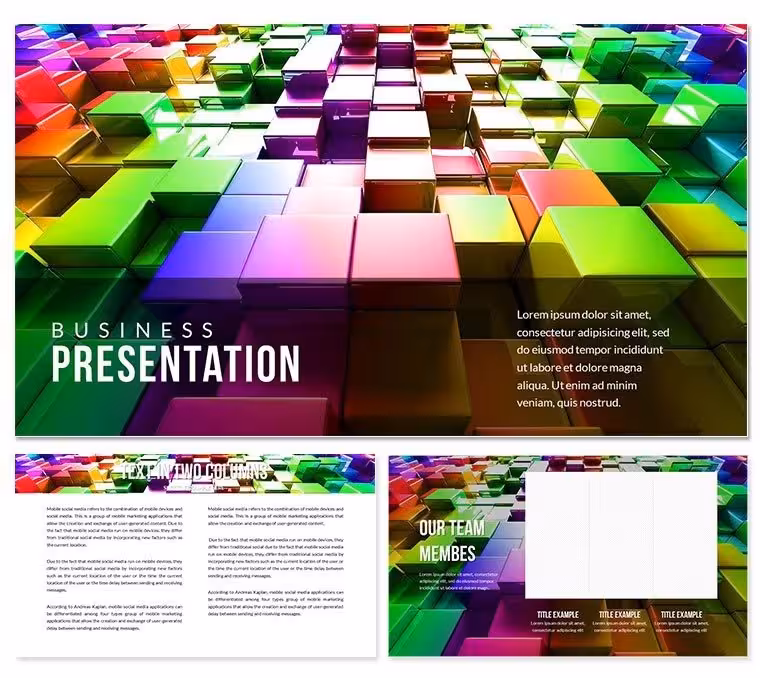 Cub Space Volumetric Keynote template Presentation