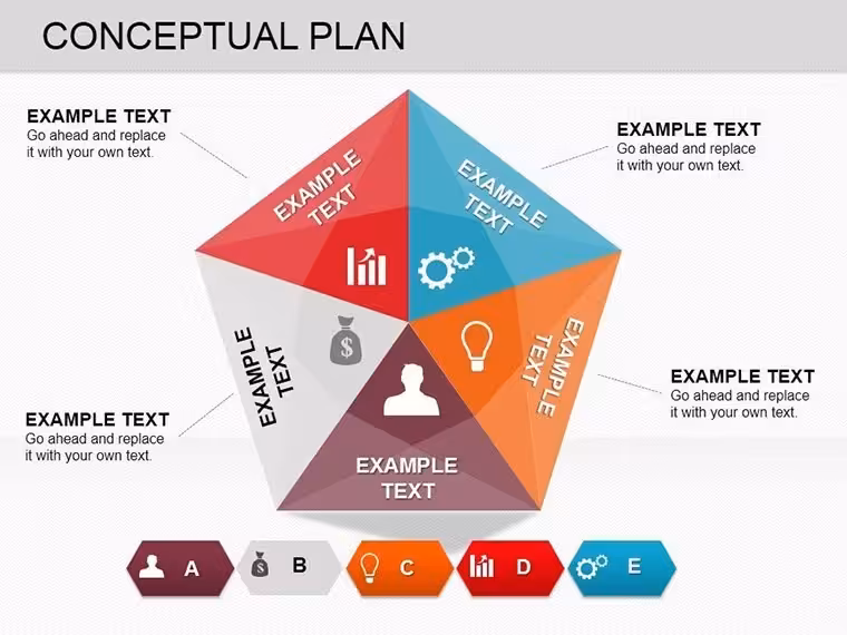 Conceptual Plan Charts for Keynote: Piece Together Complex Ideas
