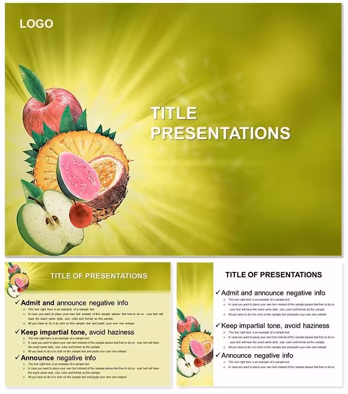Useful Properties of Fruit PowerPoint Templates