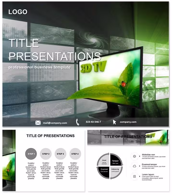 3D TV Keynote Presentation Template