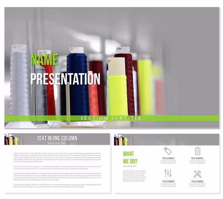 Differences In Sewing Thread Keynote Templates