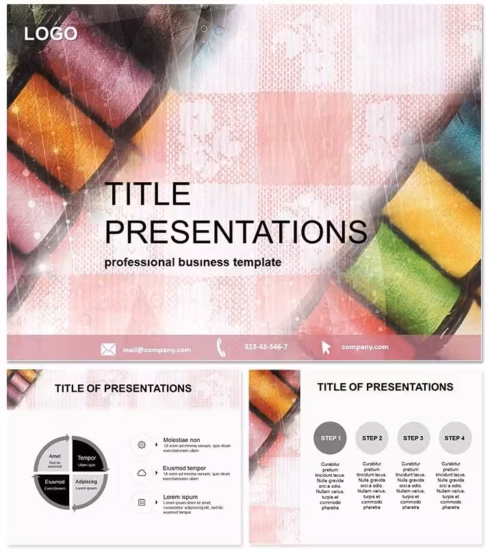 Sewing Thread Types PowerPoint Template
