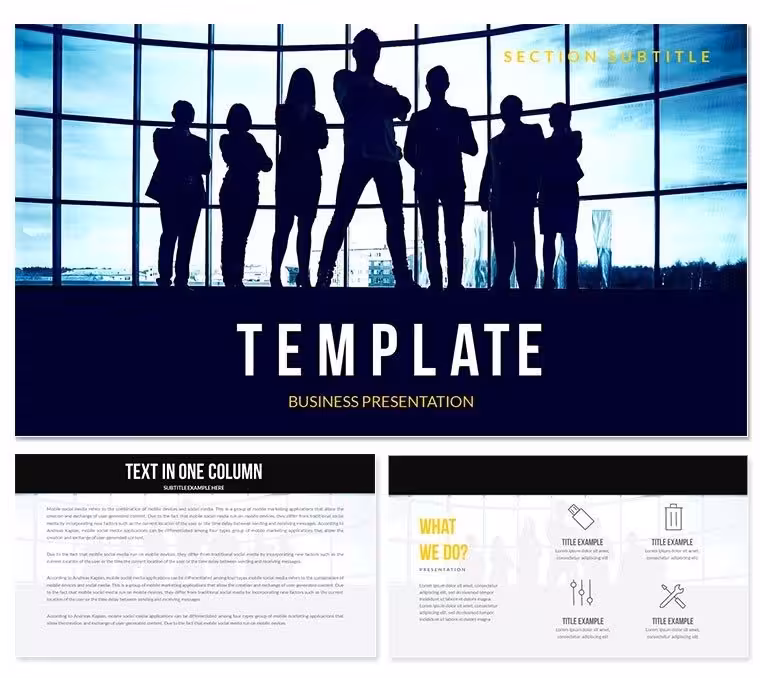 Leadership in Team Keynote Template