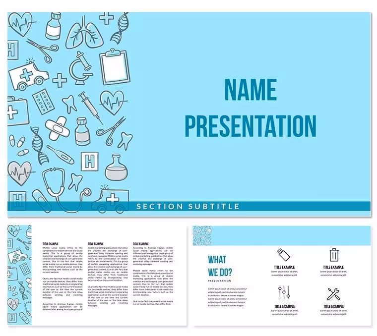 Medical Background Keynote template