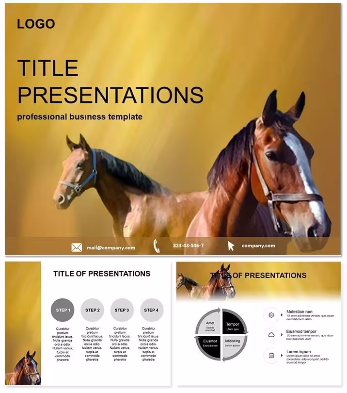Horses Keynote Template: Equestrian Storytelling Power