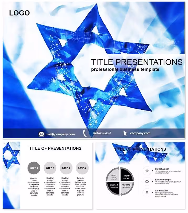 Flag of Israel Keynote Template
