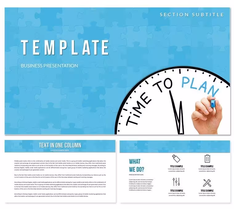 Time to Plane Keynote templates