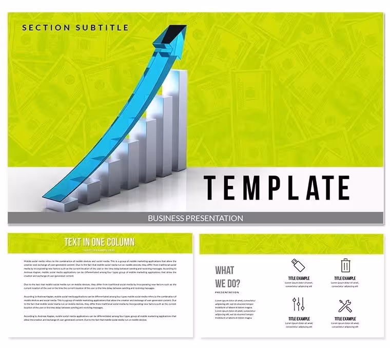 Dynamics of Cash Rate Keynote templates