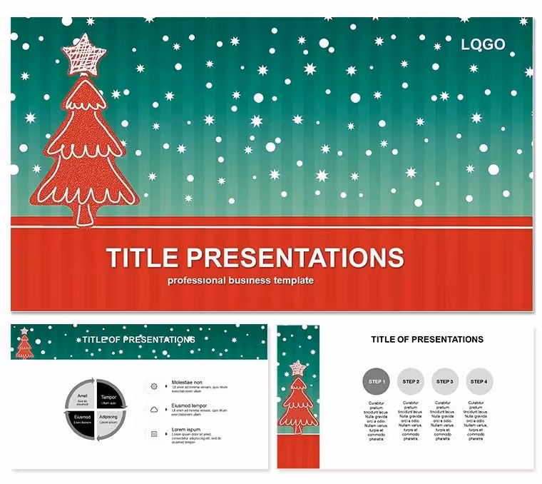 Christmas Tree for the Holidays PowerPoint Template