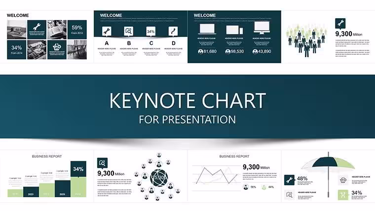 Business Analyst Keynote Charts: Mastering Data with Semicircle Precision