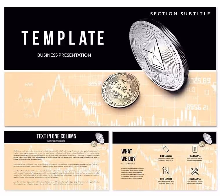 Bitcoin Vs Ethereum Keynote templates