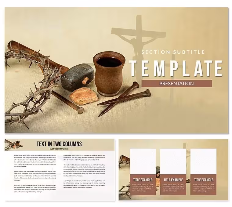 Jesus Crucifixion Keynote Templates