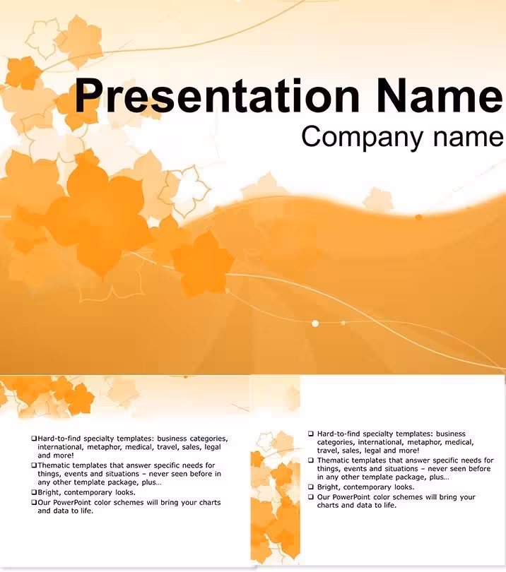 Elegant Card Flowers PowerPoint Design Kit
