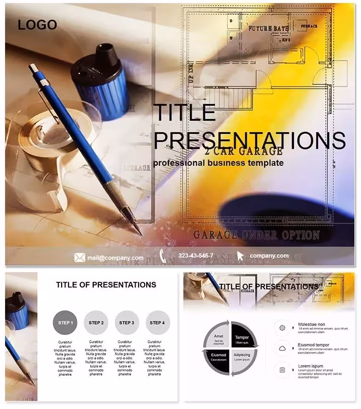 Engineering Drawing Instruments Keynote Template: Draft Precision