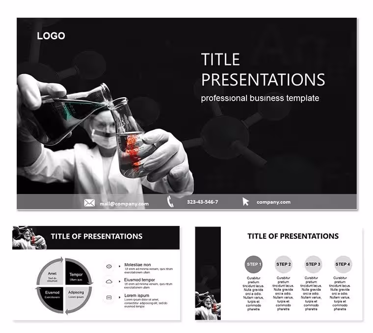 Harmful Chemistries PowerPoint Template: Safeguard Insights Visually