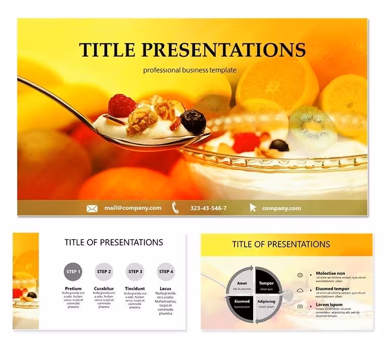 Delicious Dessert Keynote templates