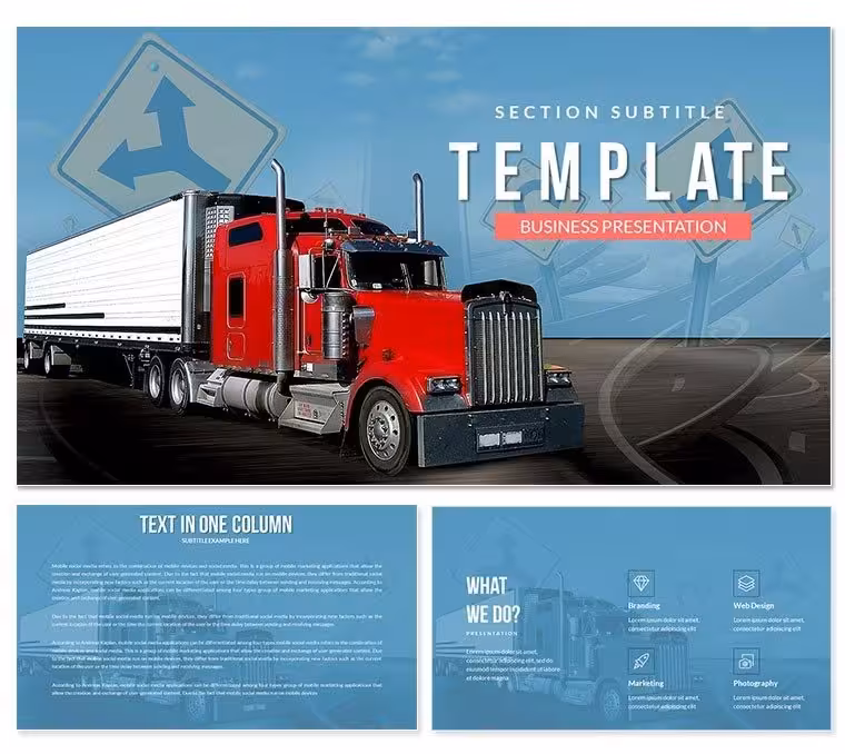Cargo Transport Keynote Templates