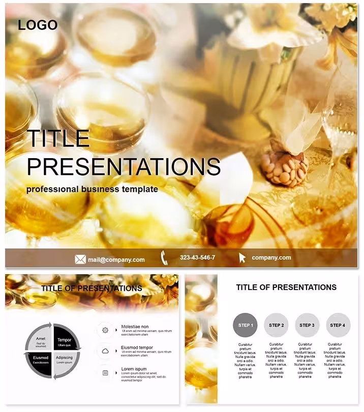 Elegant Wedding Decor Ideas PPT Template