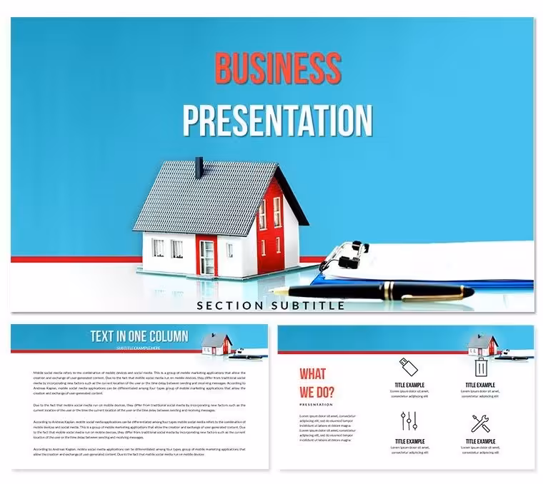 Download Rental Lease Agreement Keynote Themes and Diagrams Template