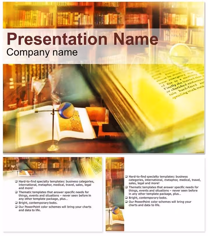 Secrets of Knowledge Education PowerPoint Template