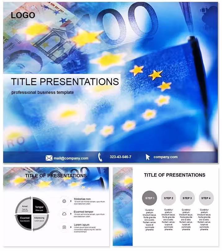 Money Europe Currency Exchange PowerPoint Template
