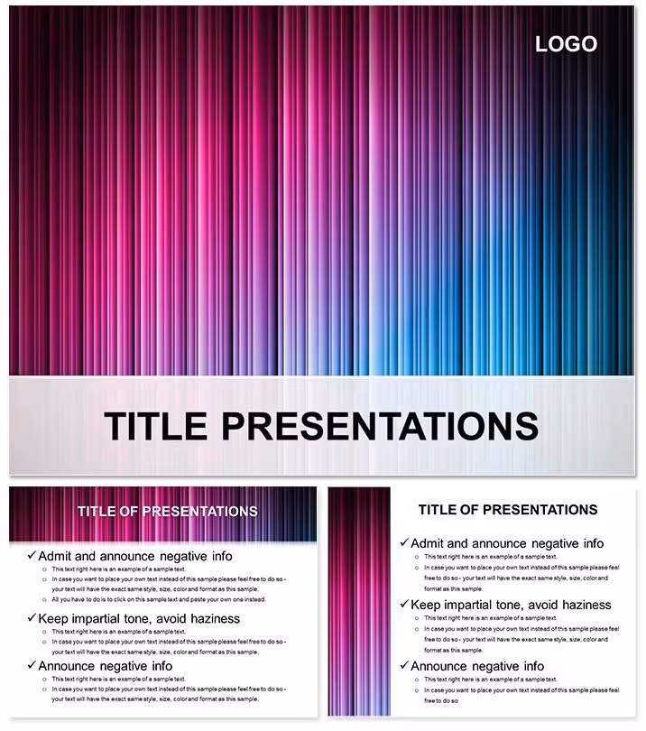 Abstract Rainbow Fiction Template: Creative Sparks