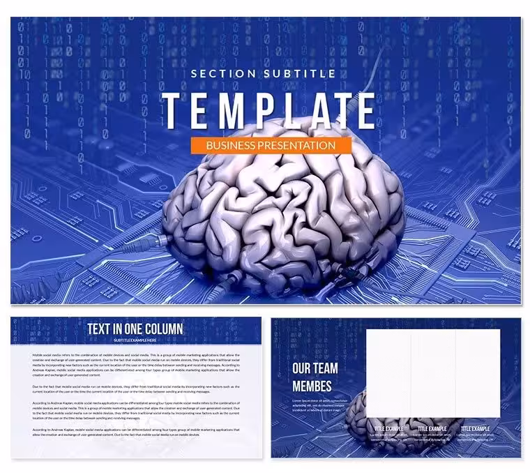 AI - Artificial Brain Keynote template
