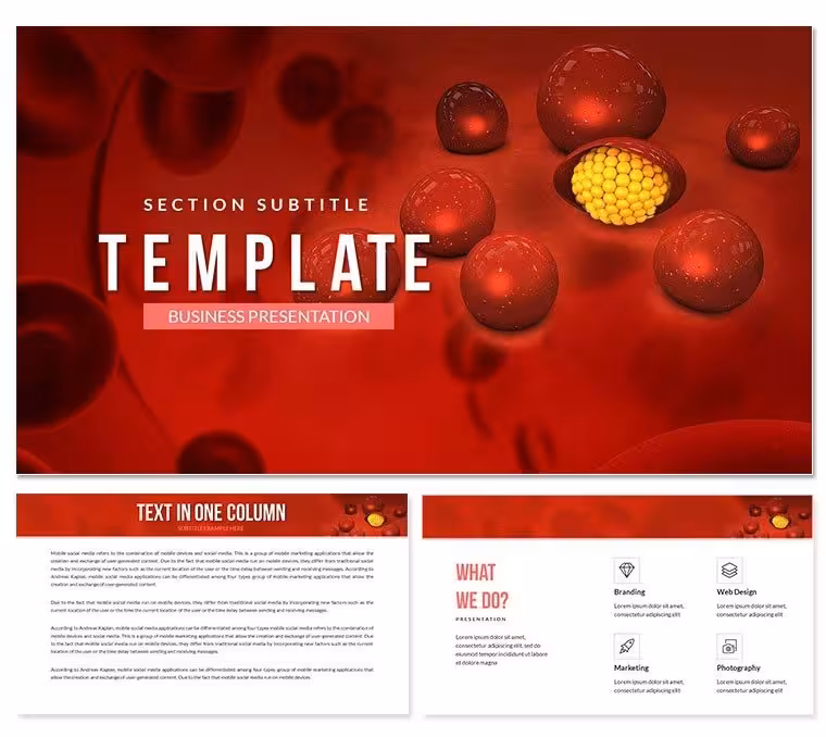 Blood Plasma Keynote templates Presentation