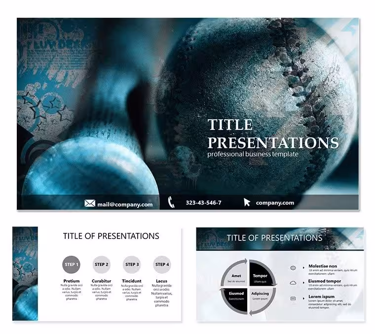 Strategic Baseball Keynote Presentation Template