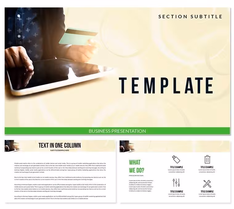 Online Shopping - Payment Methods Keynote templates