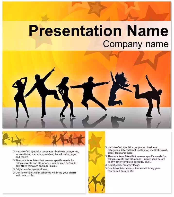 Disco Party PowerPoint Template: Dance Your Data into the Spotlight