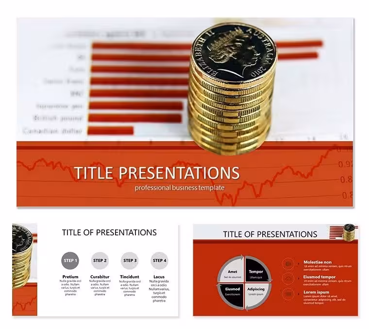 Course of Pound Sterling Keynote templates